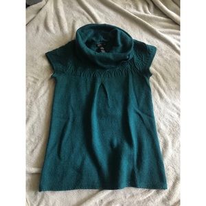 Cowl neck sweater dress